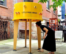 Water tank Little Free Library