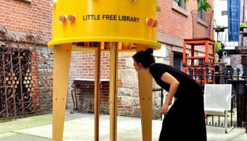 Water tank Little Free Library