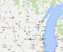 Map of Wisconsin Inventions